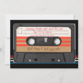 1974  Retro Stripe Cassette Primaire kleuren Kaart (Achterkant)