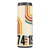 1974 Retro  thermische getumbler Thermosbeker (Achterkant)