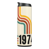 1974 Retro  thermische getumbler Thermosbeker (Geroteerd rechts)