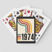 1974 Retro Vintage Poster 50ste verjaardag Pokerkaarten (Achterkant)