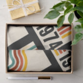 1974 Retro Vintage Poster 50ste verjaardag Tissuepapier (Geschenk)