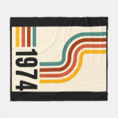 1974 Retro Vintage Poster Fleece Blanket Deken (Voorkant (Horizontaal))