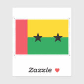 1974 Sao Tomé en Principe vlag voorstel #2 Sticker (Vel)