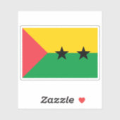 1974 Sao Tomé en Principe vlag voorstel #3 Sticker (Vel)