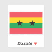 1974 Sao Tomé en Principe vlag voorstel #5 Sticker (Vel)