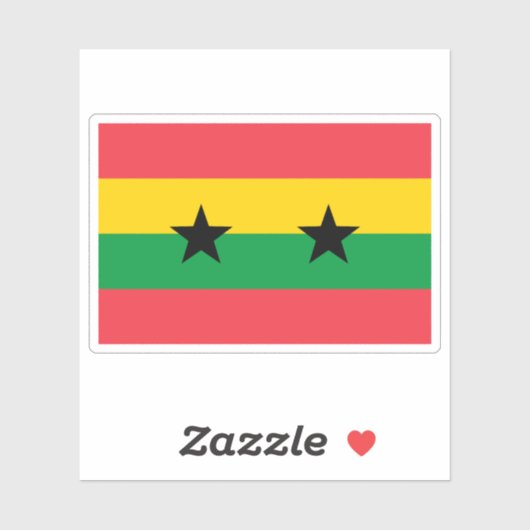 1974 Sao Tomé en Principe vlag voorstel #5 Sticker (Vel)