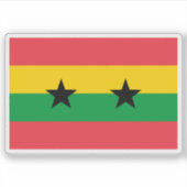 1974 Sao Tomé en Principe vlag voorstel #5 Sticker (Voorkant)