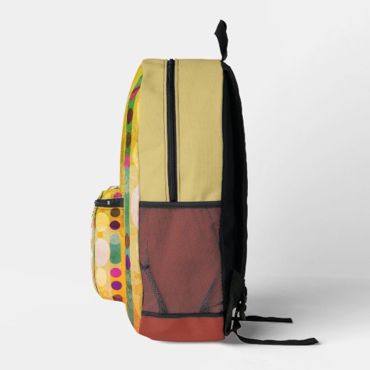 1974 Strepen Stippen Bedrukte Rugzak (Rechts)