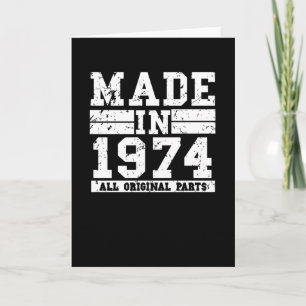1974 Verjaardag  Gezegde Kaart