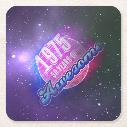 1975 - 50 jaar Geweldige "Grunge" look Kartonnen Onderzetters (Voorkant)