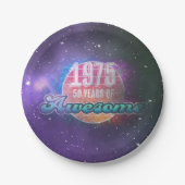 1975 - 50 jaar Geweldige "Grunge" look Papieren Bordje (Voorkant)