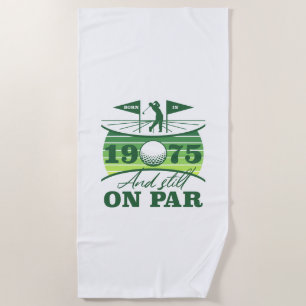1975 50e verjaardag Golf Humor Strandlaken