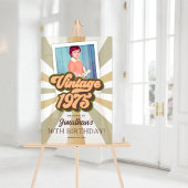  1975 50ste verjaardag Foto Welkom Acryl Bord