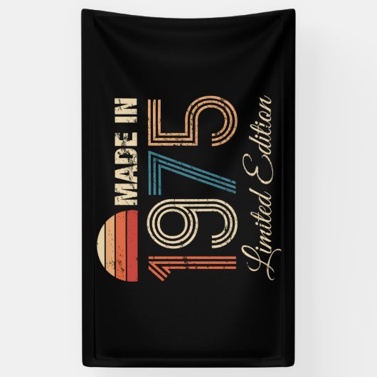 1975  50ste verjaardag spandoek (Verticaal)