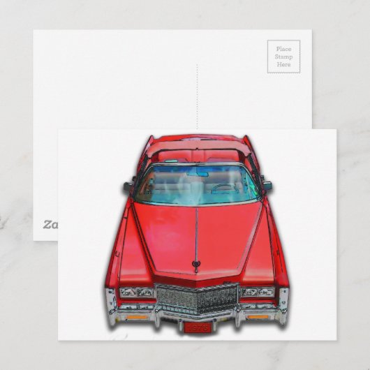 1975 Cadillac Eldorado Briefkaart (Voorkant / Achterkant)