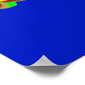 1975 Cádillac Eldorado Converteerbare Pop Art Poster (Hoek)