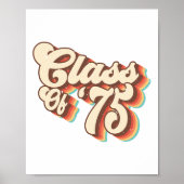 1975 CL reünie retro CL van 75 middelbare school a Poster (Voorkant)