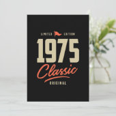 1975 Classic Birthday Gift Bedankkaart (Staand voorkant)