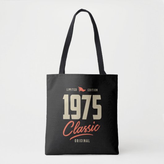 1975 Classic Birthday Gift Tote Bag (Voorkant)