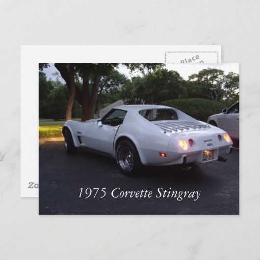1975 Corvette Briefkaart (Voorkant / Achterkant)