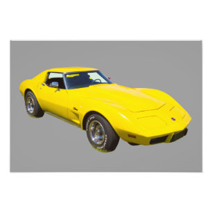 1975 Corvette Stingray Sportauto Foto Afdruk