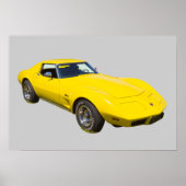 1975 Corvette Stingray Sportauto Poster (Voorkant)