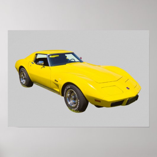 1975 Corvette Stingray Sportauto Poster (Voorkant)