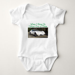 1975 Corvette Toen ik opgroeide Baby T-shirt
