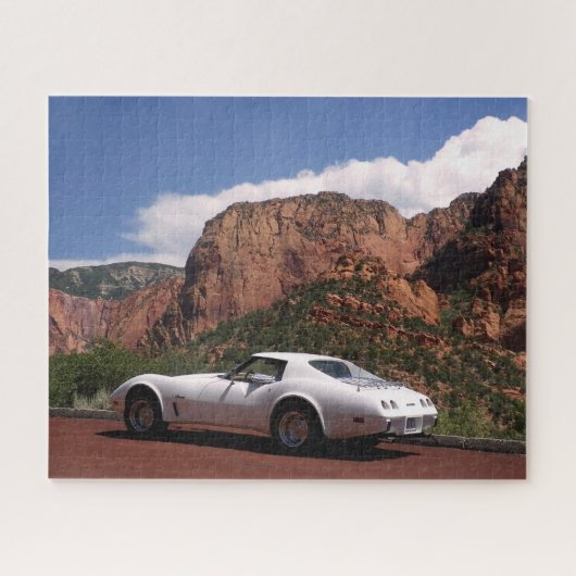 1975 Corvette & Zion National Park Puzzle Legpuzzel (Horizontaal)