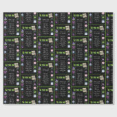 1975 Geboortejaar Trivia Cadeaupapier (Vlak)