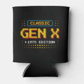 1975 Gen X Classic Retro Gamer Gaming Verjaardag Blikjeskoeler (Voorkant)