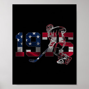 1975 IJshockey 50e verjaardag Poster