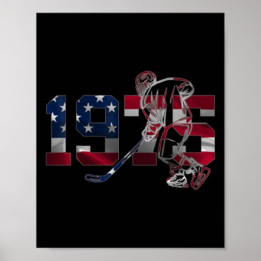 1975 IJshockey 50e verjaardag Poster (Voorkant)