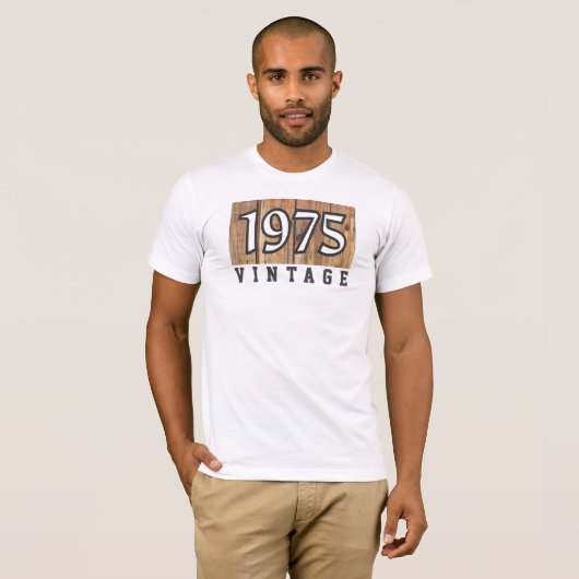 1975 Jaar van de geboorte T-Shirt (Voorkant volledig)