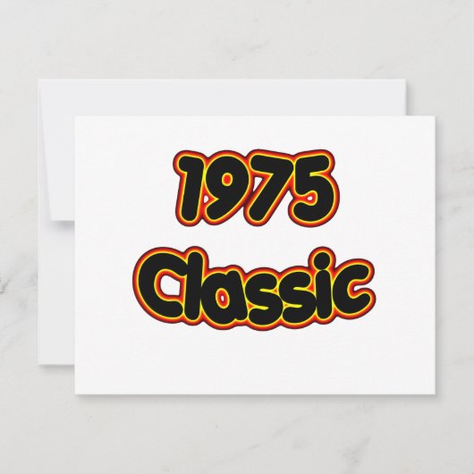 1975 Klassiek Kaart (Voorkant)
