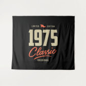 1975 Klassiek Verjaardagscadeau Wandkleed (Voorkant (horizontaal))