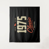 1975 Klassiek Verjaardagscadeau Wandkleed (Voorkant)