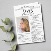 1975 Kranten Verjaardagskaart Kaart