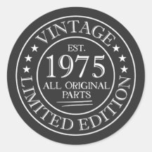  1975 lijm Sticker