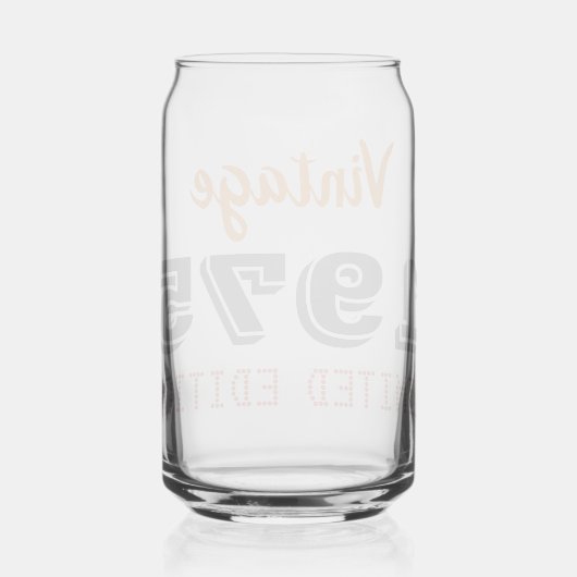  1975 Limited Edition 50th Birthday Can GLA Blikvorm Glas (Rechts)