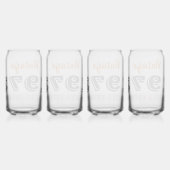  1975 Limited Edition 50th Birthday Gift Blikvorm Glas (Rechts)