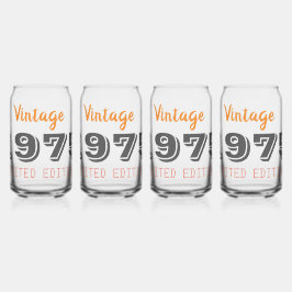 1975 Limited Edition 50th Birthday Gift Blikvorm Glas