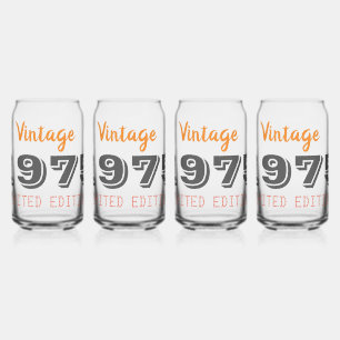 1975 Limited Edition 50th Birthday Gift Blikvorm Glas