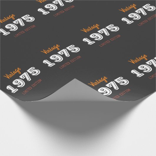  1975 Limited Edition 50th Birthday Gift Cadeaupapier (Hoek)