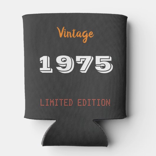  1975 Limited Edition 50th Birthday Retro Blikjeskoeler (Achterkant)