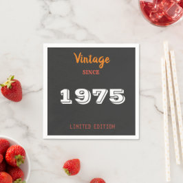 1975 Limited Edition 50th Birthday servetten