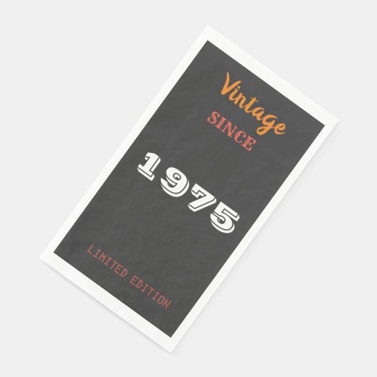  1975 Limited Edition 50th Birthday servetten (Hoek)
