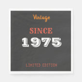 1975 Limited Edition 50th Birthday servetten (Voorkant)