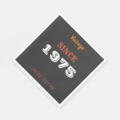 1975 Limited Edition 50th Birthday servetten (Hoek)