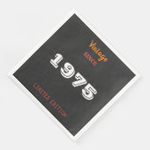  1975 Limited Edition 50th Birthday servetten (Hoek)